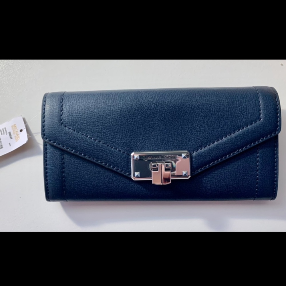 Michael Kors Kinsley Wallet - Navy
